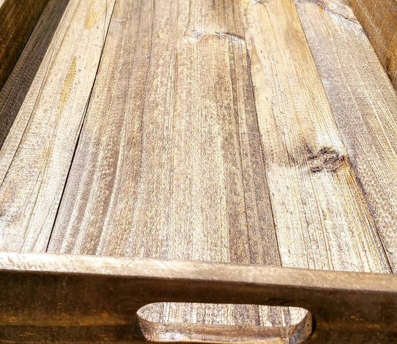 Large Reclaimed Wood Ottoman Tray Farmhouse Tray Pallet Wood Etsy