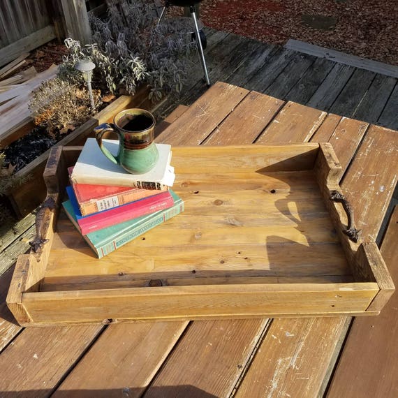 Large rustic clearance serving tray