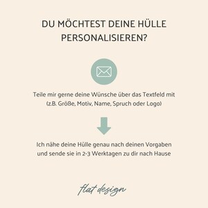 Filztasche LISBOA mit Gummiband und Motiv Blätter Maßanfertigung für dein Smartphone Handyhülle Sleeve Case Tasche handmade in Germany Bild 9