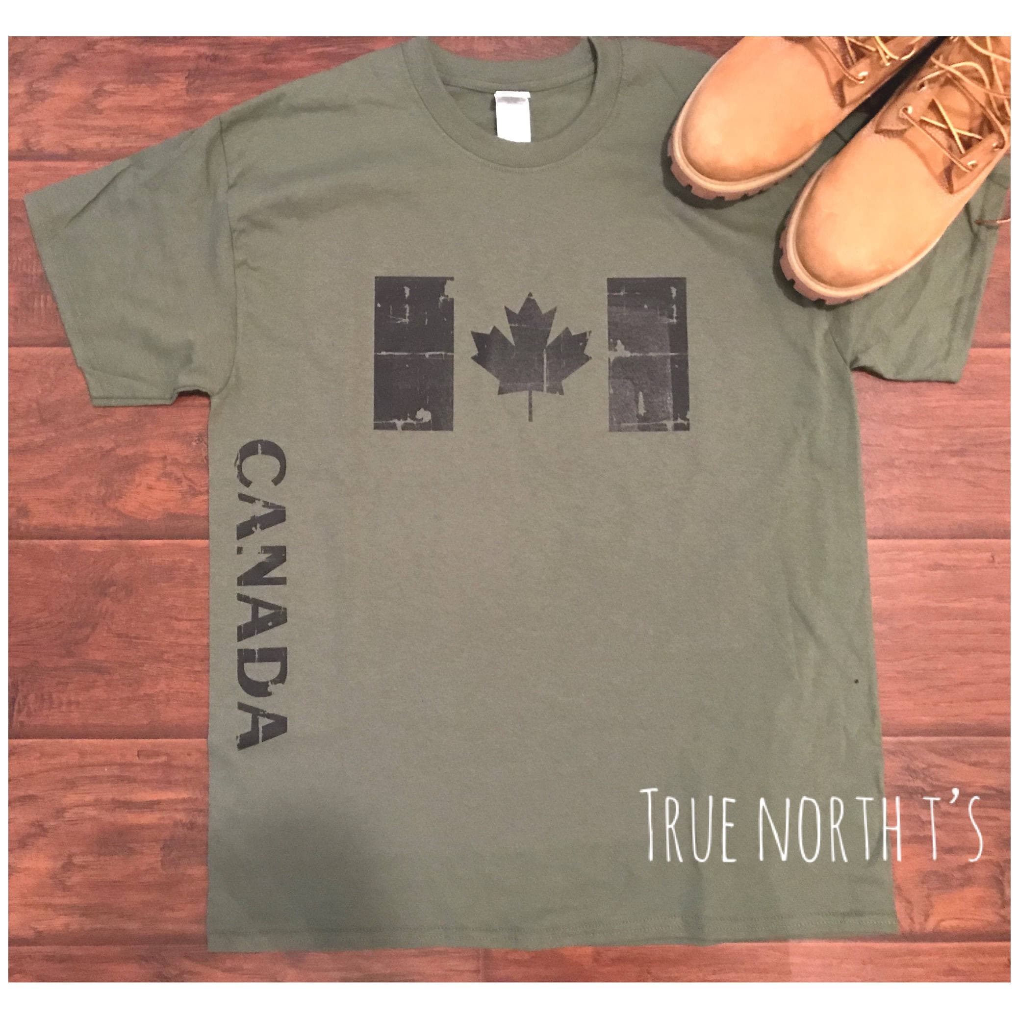 Canada Flag Military Shirt Canada T 