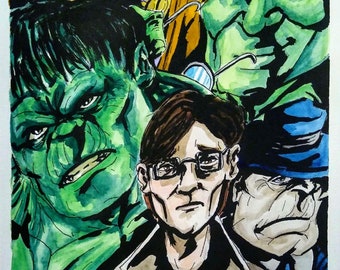 The Incredible Hulk - "Multifaceted" Hulk portrait (original)
