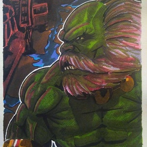 Maestro Hulk &quot;Future Imperfect&quot; portrait (original)