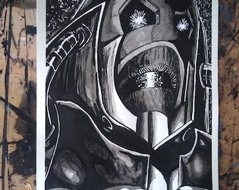 Crisis On Infinite Earths "Destroyer Of Worlds" Anti-Monitor portrait (original)