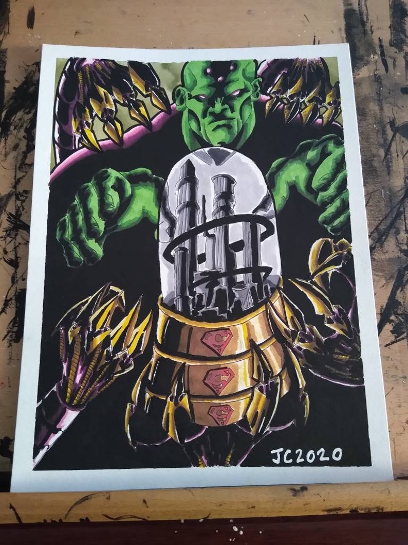 original Superman Captivity Brainiac portrait