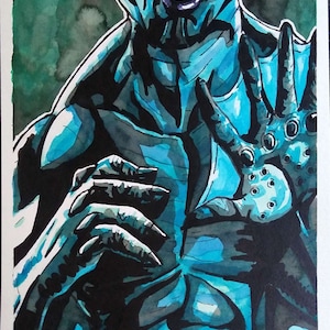 Hellboy &quot;Abe Sapien&quot; portrait (original)