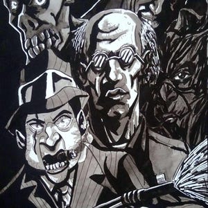 Arkham Asylum "The Inmates Running The Asylum pt.2" portrait (original)