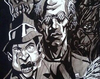 Arkham Asylum "The Inmates Running The Asylum pt.2" portrait (original)