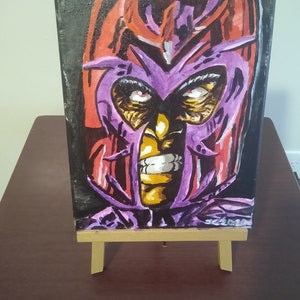 X-Men - &quot;Master Of Magnetism&quot; Magneto canvas portrait (original)