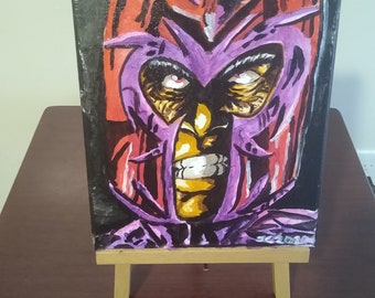 X-Men - "Master Of Magnetism" Magneto canvas portrait (original)