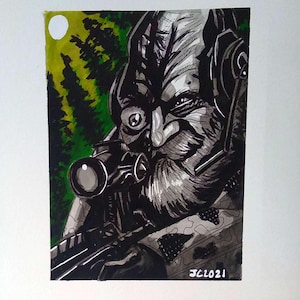Metal Gear Solid 3 &quot;The End&quot; portrait (original)