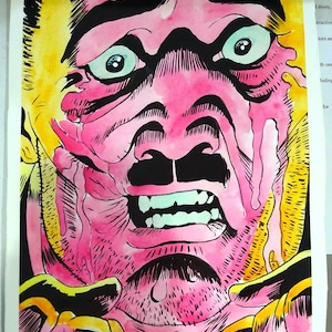 Watchmen &quot;Late Night Confessional&quot; The Comedian portrait (original)