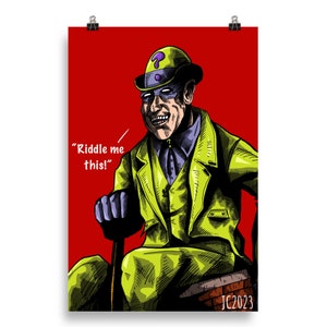 PRINTS - DC Comics “Riddle Me This” Riddler portrait (digital)
