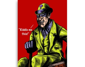 PRINTS - DC Comics “Riddle Me This” Riddler portrait (digital)