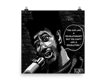 PRINTS - Fred Hampton "Can't Jail A Revolution" portrait (digital)