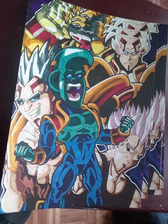 PRINTS Dragonball GT Baby/baby Vegeta Portrait 