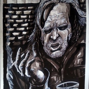 Desvergonzado retrato de Frank Gallagher (original) de "The Way We Get By"