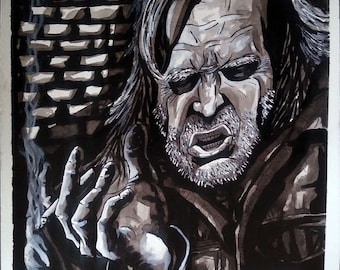 Shameless "The Way We Get By" Frank Gallagher portrait (original)