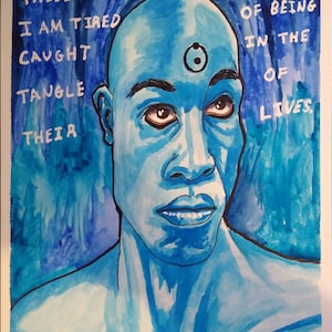 Watchmen &quot;Disconnect&quot; Dr. Manhattan portrait (original)