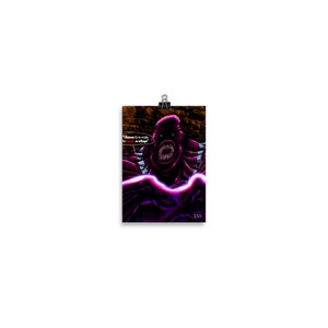 May include: A digital illustration of a purple monster with a large mouth and a speech bubble that says "I have to make a change - e-clap!" The monster is in a dark, brick-like setting.