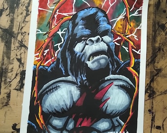 The Flash "Speedforce Grodd" Gorilla Grodd portrait (original)