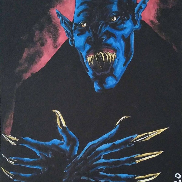 Salem's Lot - "Look At Me" Mr. Barlow portrait (original)