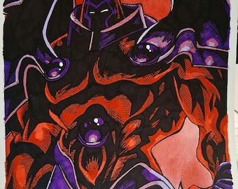 X-Men "Onslaught" illustration (original)