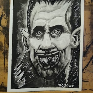 Salem&#39;s Lot - &quot;Father Of Serpents&quot; Kurt Barlow portrait (original)