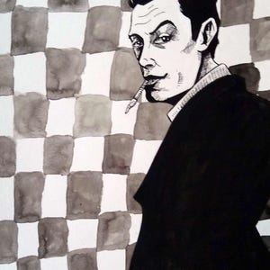 Lenny Bruce "Outside The Box" illustration (original)