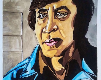 No Country For Old Men - "Call It" Anton Chigurh portrait (original)