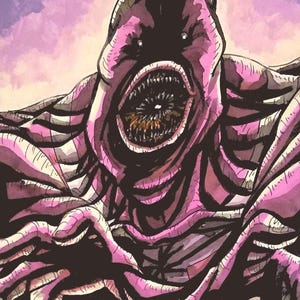 DC Comics &quot;Insatiable&quot; Parasite portrait (original)