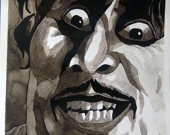 Maniac (1980) "Crazed Look" Frank Zito portrait (original)