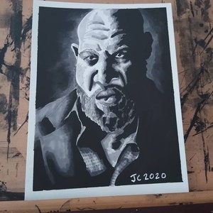 Black Lightning - "El diablo reparte las cartas" Retrato de Tobias Whale (original)