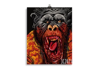 PRINTS - Nope "No Monkey Business" Gordy portrait (revised)