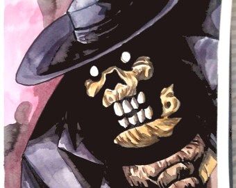 New Batman Adventures "Fear Is Power" Scarecrow portrait (original)