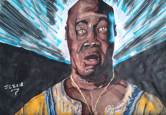 The Green Mile Portrait De John Coffey Original Etsy