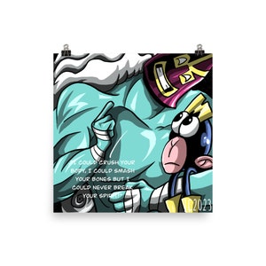 PRINTS - M Is For Monkey &quot;Unbreakable Spirit&quot; Rasslor portrait (digital)