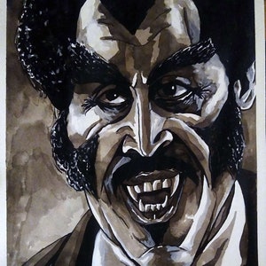 Blacula &quot;Merit In Barbarity&quot; Count Mamuwalde portrait (original)