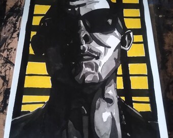 Luke Cage "How Can I Help?" Shades portrait (original)
