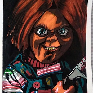 Chucky &quot;I&#39;m Your Friend Til The End&quot; portrait (original)
