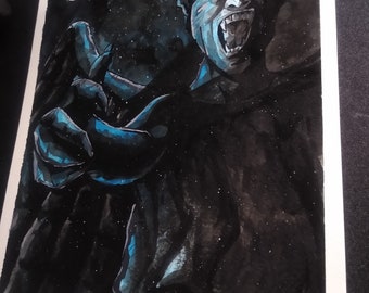 Doctor Who "Weinender Engel" Portrait (Original)"