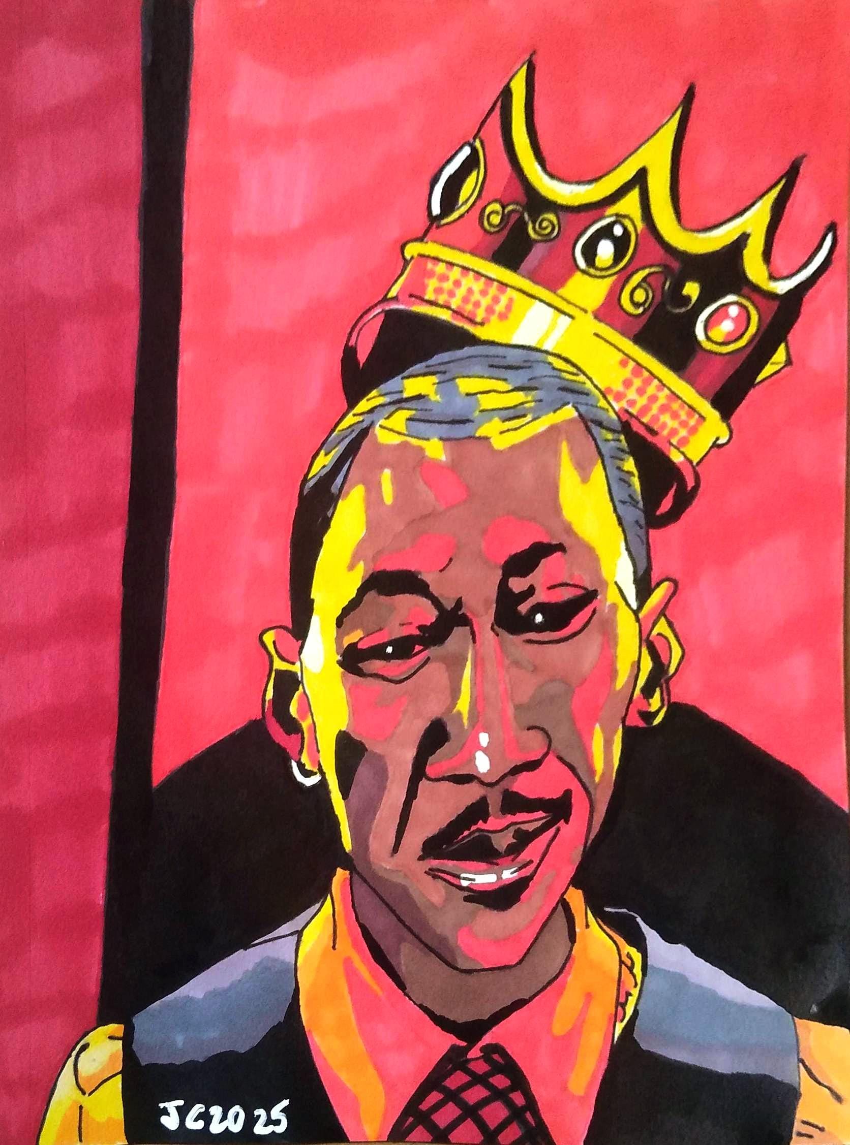 Luke Cage "Everybody Wants To Be The King" Cottonmouth portrait (original)