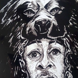 PRINTS - Midsommar &quot;Paralysis&quot; Bear/Christian portrait