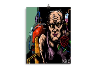 PRINTS - Preacher "Grandma Loves You" Madame Marie L'Angelle portrait (digital)