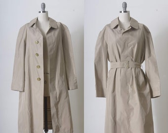 Trench Coat, Women trench coat, Beige trench coat, Classic, Belted Khaki coat, Spring London fog, Vintage, Made in Italy, Vent flap trench