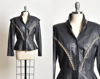 Leather Jacket, Black leather coat, women leather jacket, leather motorcycle jacket, leather bomber jacket, Rocker jacket, vintage coat