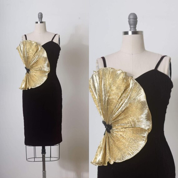 Evening Dress Black Velvet Dress Wedding Guest Dress Etsy