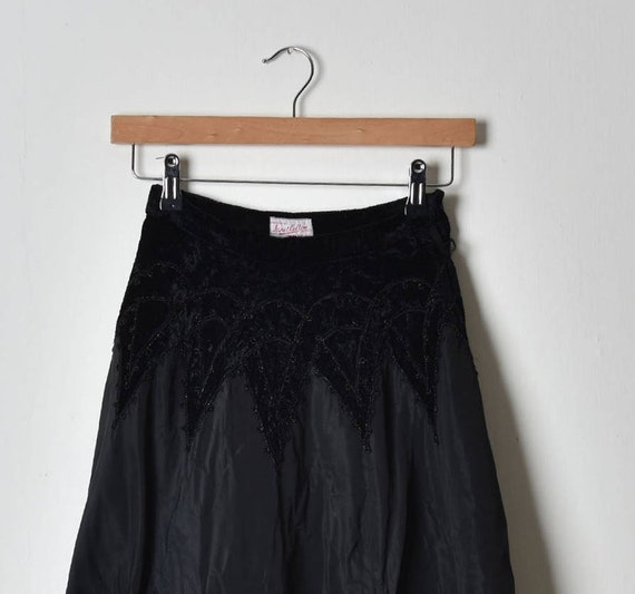 Long Black skirt, Flared skirt, Full circle skirt… - image 3