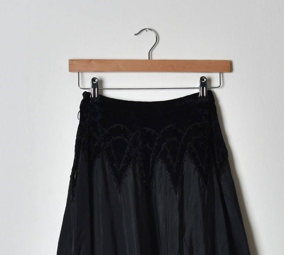 Long Black skirt, Flared skirt, Full circle skirt… - image 6