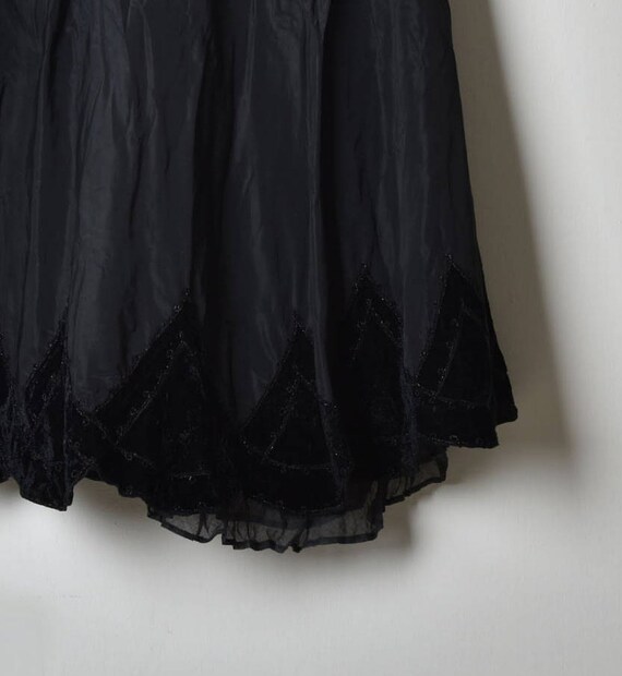 Long Black skirt, Flared skirt, Full circle skirt… - image 4