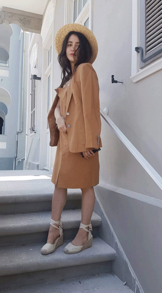 Womens suit, Dress and blazer set, Vintage suit, B